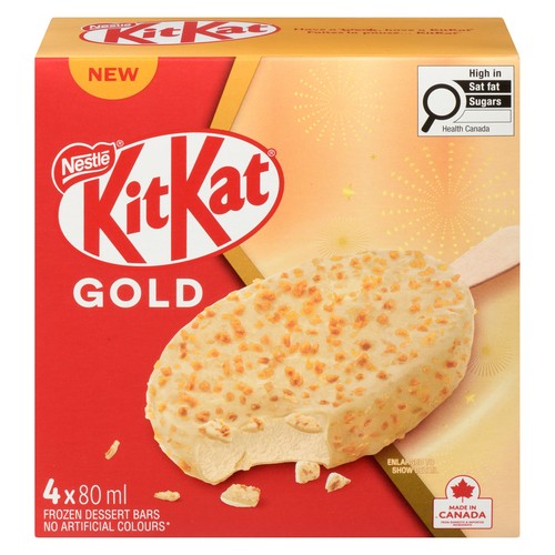 Nestle Kit Kat Frozen Dessert Bars Gold 4 x 80 ml