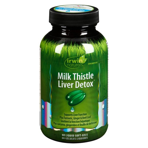 Irwin Naturals Vitamins Milk Thistle Liver Detox 60 EA