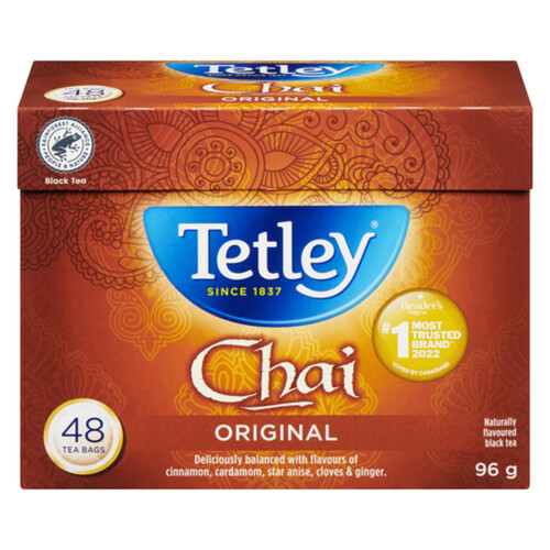 Tetley Tea Chai Original 96 g - Voilà Online Groceries & Offers
