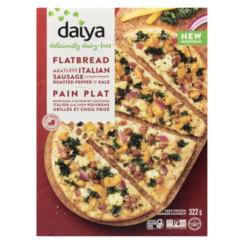 Daiya Flatbread Meatless Italian Sausage Crumbles Roasted Pepper Kale 322 g