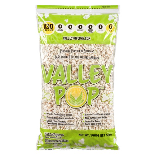 Valley Popcorn Gluten-Free White Popcorn Bag 500 g
