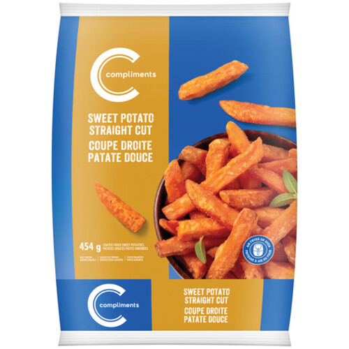 Compliments Frozen Fried Sweet Potato Straight Cut 454 g