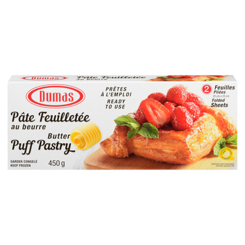 Dumas Butter Puff Pastry Sheet 450 g (frozen)