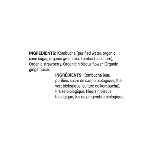 Happy Belly Kombucha Strawberry Hibiscus Ginger 355 ml (can)
