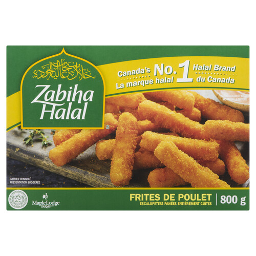 Zabiha Halal Frozen Breaded Chicken Fries 800 g