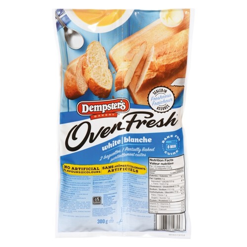 Dempster's Oven Fresh White Baguettes 2 Pack 300 g