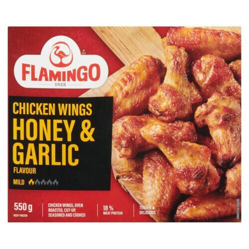 Flamingo Frozen Chicken Wings Honey Garlic 550 g