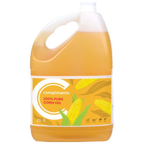 Compliments Corn Oil 100% Pure 3 L