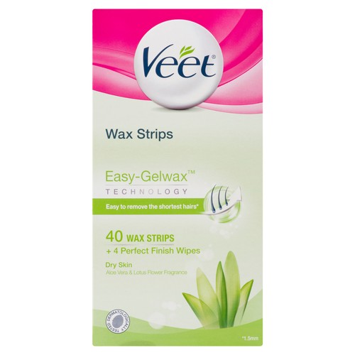 Veet Wax Strips 40 Wax Strips 4 Finish Wipes 