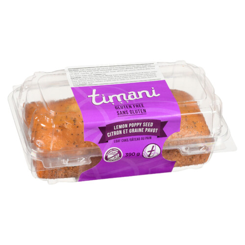 Timani GlutenFree Lemon Poppy Seed Loaf 390 g Voilà Online Groceries