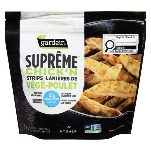 Gardein Plant Based Frozen Meat Alternative Chicken Strips 397 g