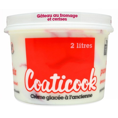Coaticook Gluten-Free Ice Cream Cherry Cheesecake 2 L