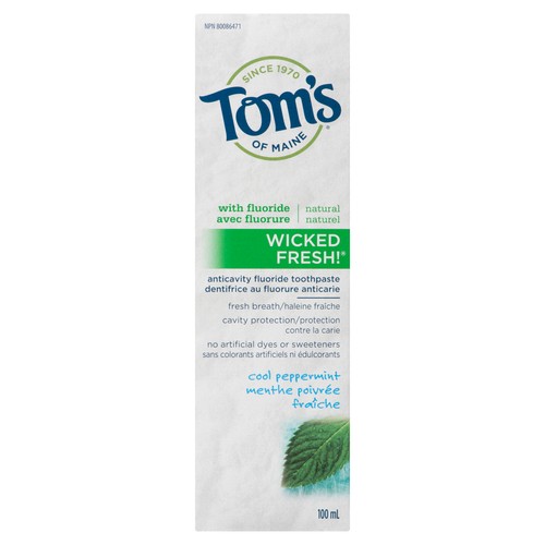 Tom's Of Maine Toothpaste Wicked Fresh Cool Peppermint 100 ml