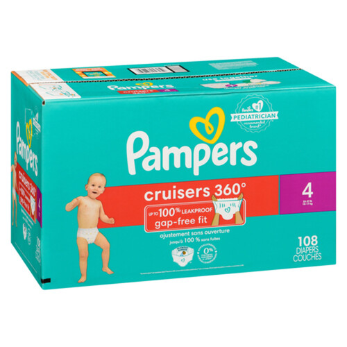 Pampers Diapers Cruiser 360 Size 4 108 Count