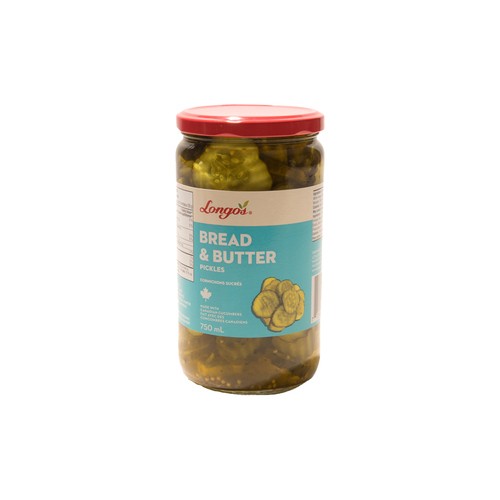 Longo's Pickles Bread And Butter 750 ml