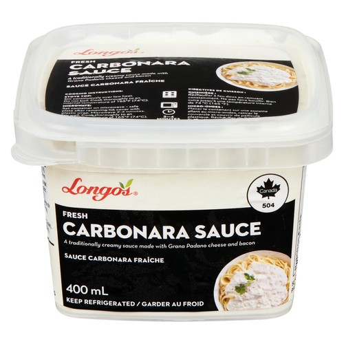 Longo's Fresh Sauce Carbonara 400 ml