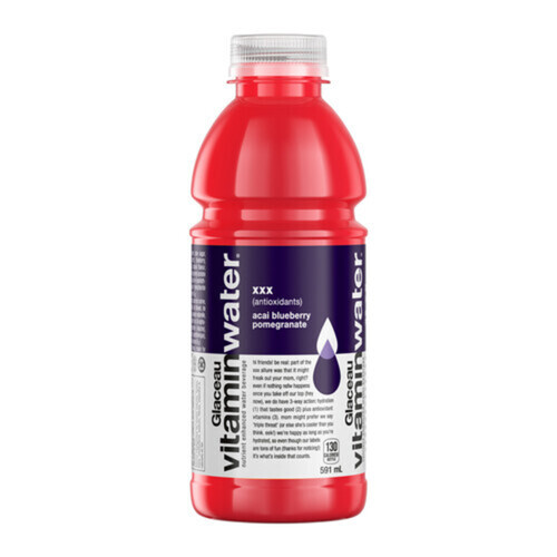 Glacéau XXX Vitamin Water Acai Blueberry Pomegranate 591 ml (bottle)