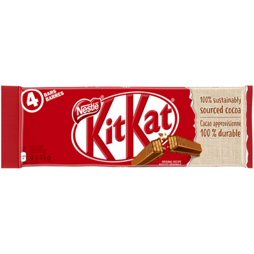 Kit Kat Bar Milk Chocolate Bar 4 Pack 180 g