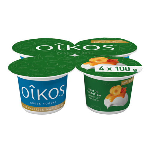 Oikos Greek Yogurt Limited Edition Caramelized Maple Pear 4 x 100 g