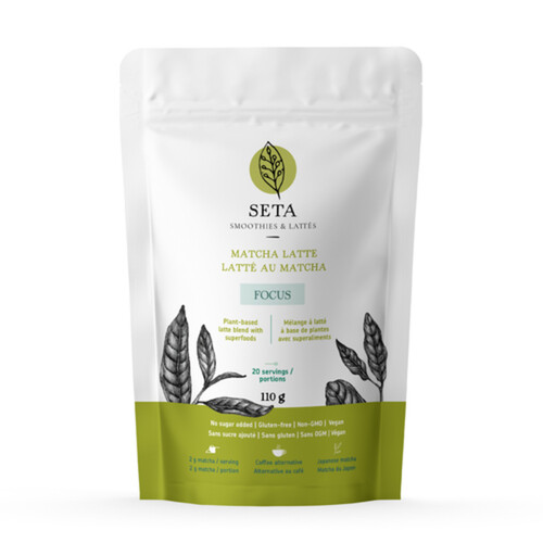 Seta Plant Based Latte Blend With Superfoods Matcha Latte 110 g 