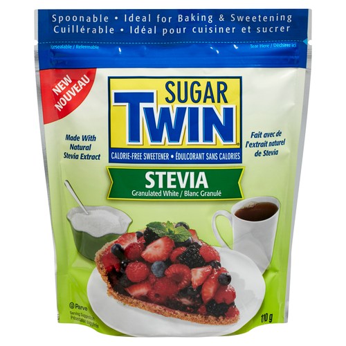 Sugar Twin Sweetener Stevia Granulated White 110 g