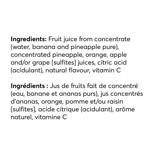 Oasis Juice Pineapple Banana Orange 960 ml