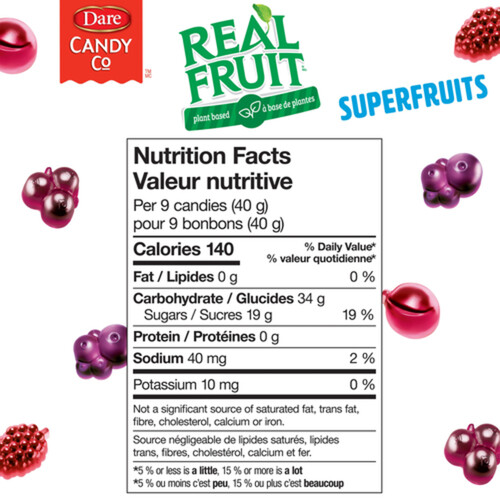 Dare Plant Based Real Fruit Gummies Superfruits 180 g