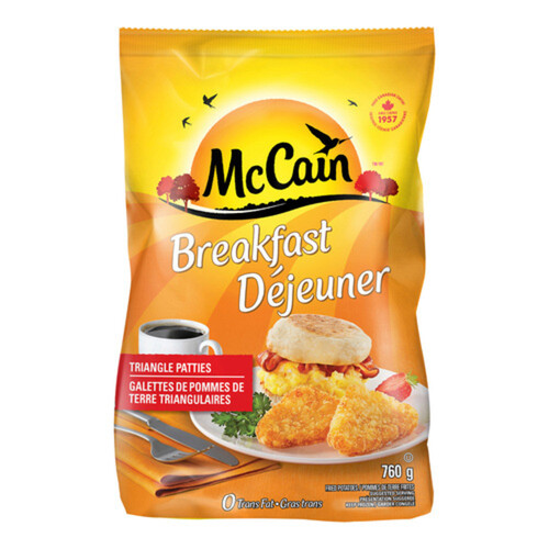 McCain Breakfast Triangle Patties 760 g (frozen)