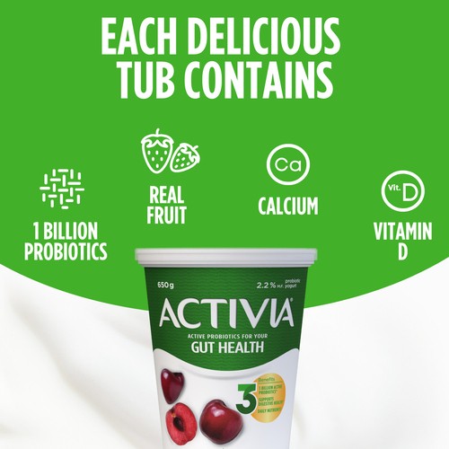 Activia Yogurt With Probiotics Cherry Flavour 650 g