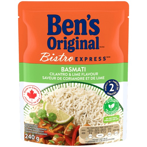 Ben's Original Bistro Express Rice Basmati Cilantro & Lime 240 g