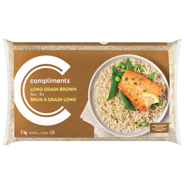 Compliments Instant Rice Compliments Brown Rice Long Grain 2 kg - Voilà Online Groceries & Offers