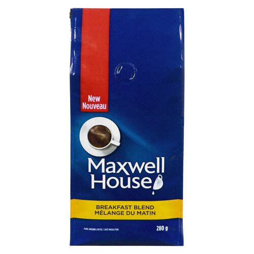 Maxwell House Ground Coffee Breakfast Blend 280 g