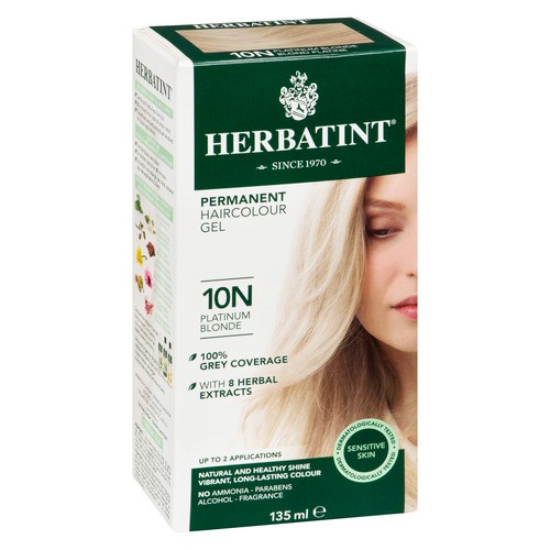 Herbatint Hair Color Gel 10N Platinum Blonde 120 ml