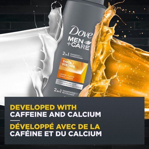 Dove Men+Care Thick And Strong 2-In-1 Shampoo & Conditioner For Thin Hair 750 ml