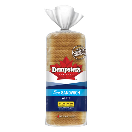 Dempster’s Thin Sandwich White Bread 675 g