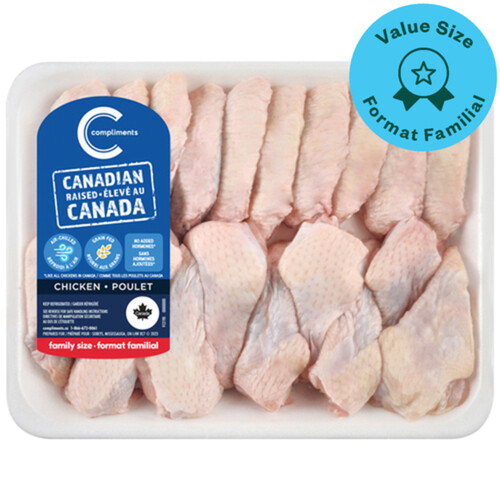 Compliments Chicken Wings Split Air Chilled Value Size