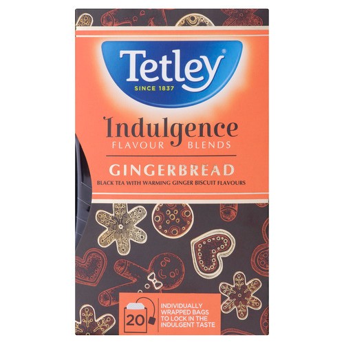 Tetley Black Tea Gingerbread 20 Tea Bags 