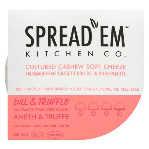 Spread'em Fermented Cashew Cream Cheese Dill Pickle & Truffle 183 g
