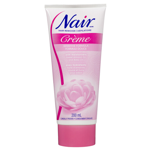 Nair Sensitive Formula Hair Removal Crème With Sweet Almond Oil and Baby Oil 200 ml
