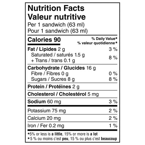 Parlour Minis Frozen Dessert Sandwich Vanilla 12 x 63 ml