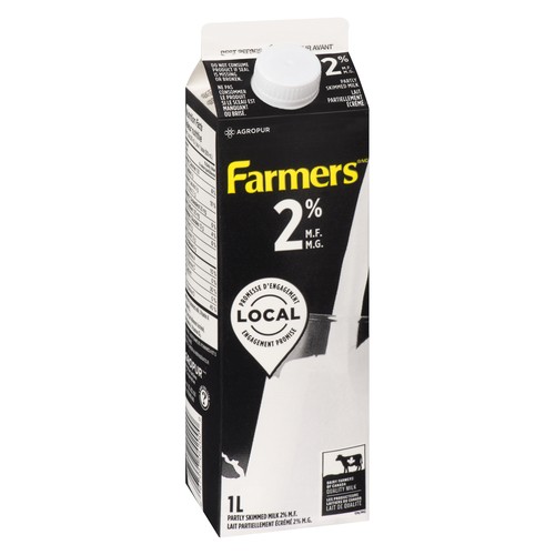 Farmers 2% Partly Skimmed Milk Carton 1 L