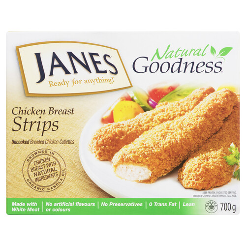 Janes Natural Goodness Frozen Chicken Strips 700 g