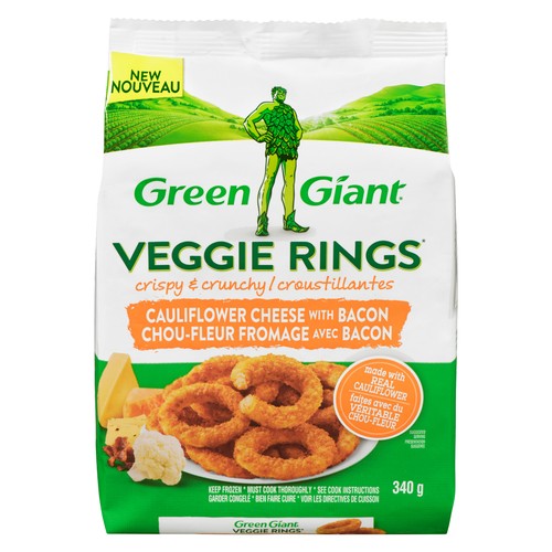 Green Giant Frozen Veggie Rings Cauliflower Cheese With Bacon 340 g