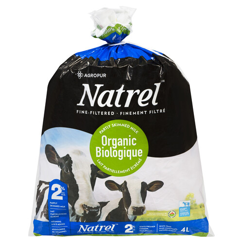 Natrel Organic 2% Milk Partly Skimmed 4 L