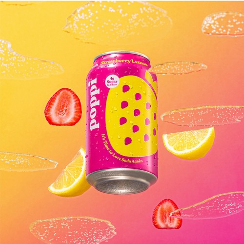 Poppi Soda Strawberry Lemon 355 ml (can)