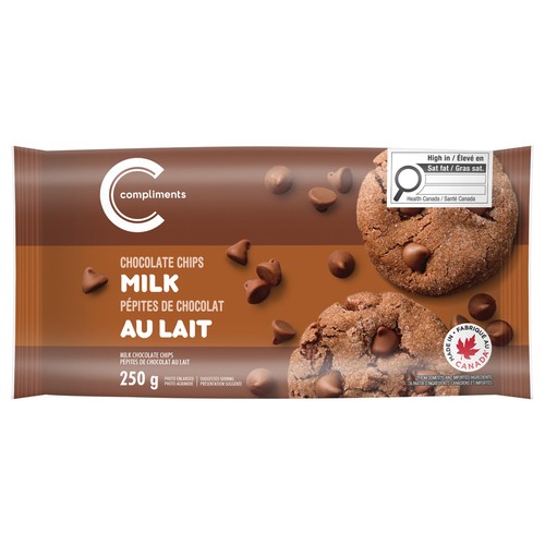 Compliments Milk Chocolate Chips 250 g
