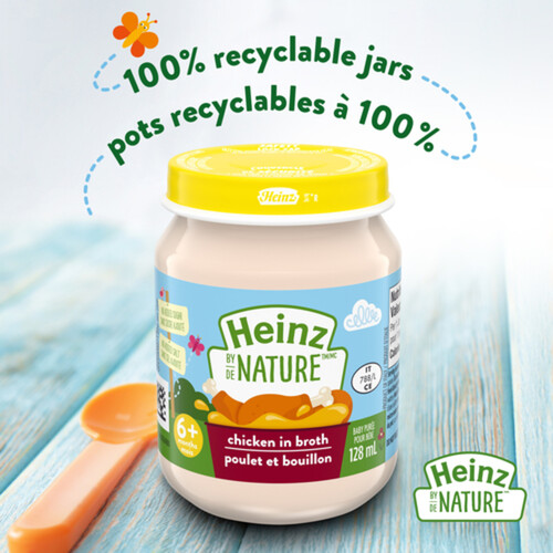 Heinz By Nature Baby Food Purée Chicken in Broth 128 ml