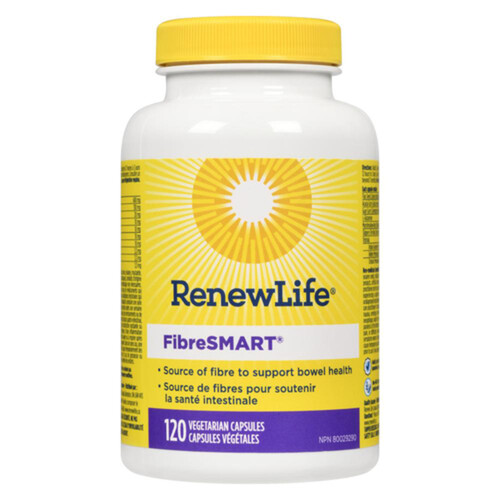 Renew Life Fibre Smart Vegetarian Capsules 120 Count