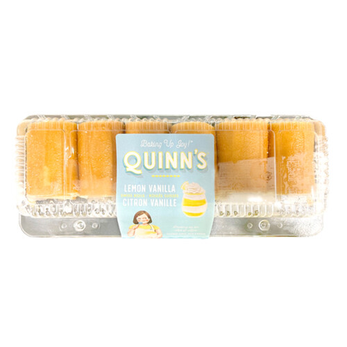 Quinn's Swiss Roll Lemon Vanilla 400 g (frozen)