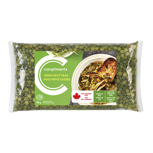 Compliments Split Peas Green 450 g